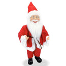 Pupazzo Babbo Natale H40 cm con Minilucciole Rosso-3