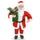 Pupazzo Babbo Natale H90 cm con Luci e Suoni Rosso
