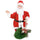 Pupazzo Babbo Natale H80 cm con Suoni e Movimento Rosso