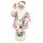 Babbo Natale H80 cm con Luci e Movimento Rosa