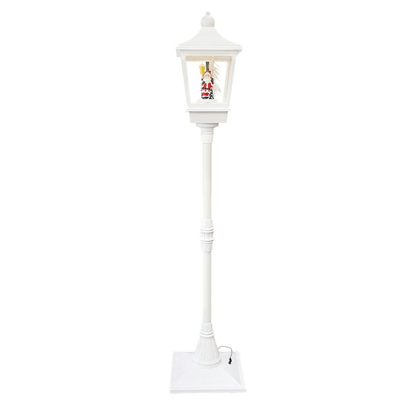 prezzo Lampione Bianco di Natale H180 cm con Musica e Mini Lucciole
