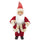 Pupazzo Babbo Natale H40 cm con Minilucciole Rosso e Crema