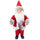 Pupazzo Babbo Natale H40 cm con Minilucciole Rosso e Grigio