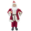 Pupazzo Babbo Natale H50 cm con Minilucciole Rosso e Crema-1