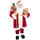 Pupazzo Babbo Natale H90 cm con Luci e Suoni Rosso