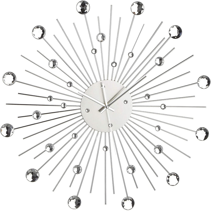 Orologio da Parete in Metallo Ø50 cm Stella di Cristallo-1