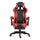 Sedia da Gaming Ergonomica 66x60x134 cm con Poggiapiedi in Similpelle Rosso