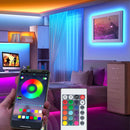 Strip LED RGB 5m Luminosità Colore Ritmo Regolabile con APP o Telecomando-2
