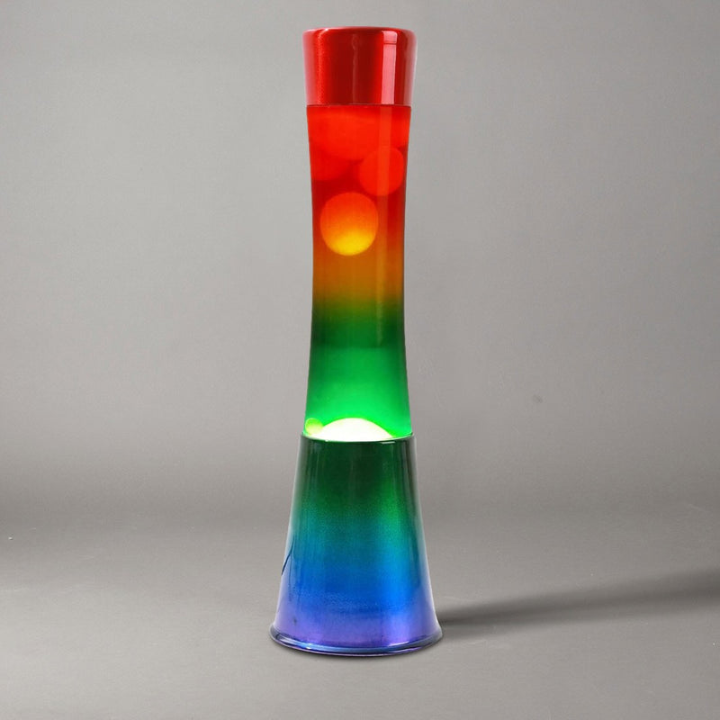 Lampada Lava Lamp 40cm Base Rainbow e Magma Multicolore-2