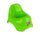 Vasino per bambini 25x22 cm in plastica colorata con gommini antiscivolo Verde
