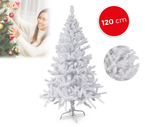 Albero di Natale Artificiale 120 Punte 120 cm Bianco prezzo