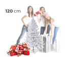 Albero di Natale Artificiale 120 Punte 120 cm Bianco-2