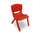 Sedia colorata per bambini 26x30x50 cm in plastica resistente Rossa