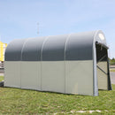Motobox a Tunnel Copertura Box in PVC 360x150xh160 cm per Moto Scooter Grigio-3