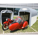 Motobox a Tunnel Copertura Box in PVC 360x150xh160 cm per Moto Scooter Grigio-6