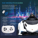 Macchina Elettrica per Bambini 12V con Licenza Lamborghini V12 Vision Gran Turismo Bianco-6