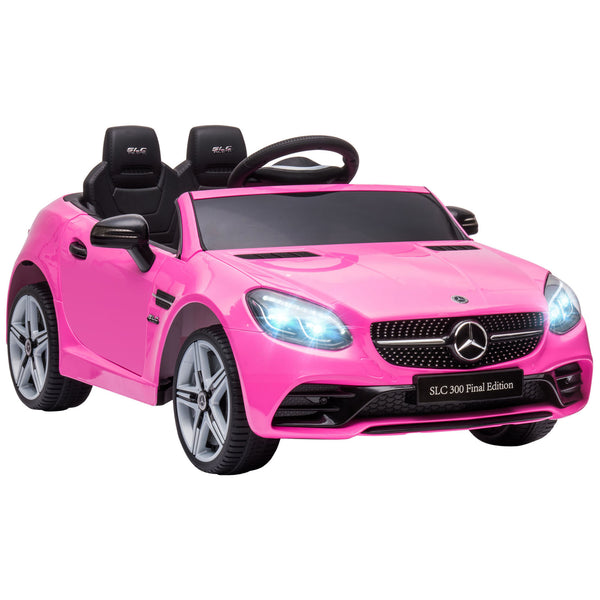 online Macchina Elettrica per Bambini 12V con Licenza Mercedes SLC 300 Rosa