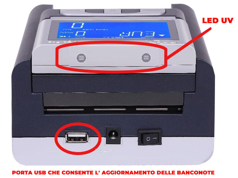 Rilevatore Banconote False Senza Batteria MBS New Age Pro Nero-3