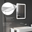 Specchio Bagno con LED a 3 Temperature e Interruttore Touch 70x50 cm Antiappannamento -7