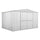 Casetta Box da Giardino in Lamiera di Acciaio Porta Utensili 360x260x212 cm Enaudi Bianca