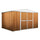 Casetta Box da Giardino in Lamiera di Acciaio Porta Utensili 360x260x212 cm Enaudi Legno