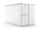 Casetta Box da Giardino in Lamiera di Acciaio Porta Utensili 175x307x182 cm Enaudi Bianco
