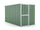 Casetta Box da Giardino in Lamiera di Acciaio Porta Utensili 175x307x182 cm Enaudi Verde