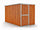 Casetta Box da Giardino in Lamiera di Acciaio Porta Utensili 175x307x182 cm Enaudi Legno