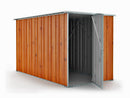 Casetta Box da Giardino in Lamiera di Acciaio Porta Utensili 175x307x182 cm Enaudi Legno-2