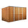 Casetta Box da Giardino in Lamiera di Acciaio Porta Utensili 345x186x192 cm Enaudi Legno