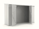 Casetta Box da Giardino in Lamiera di Acciaio Porta Utensili 307x100x192 cm Enaudi Bianco-2