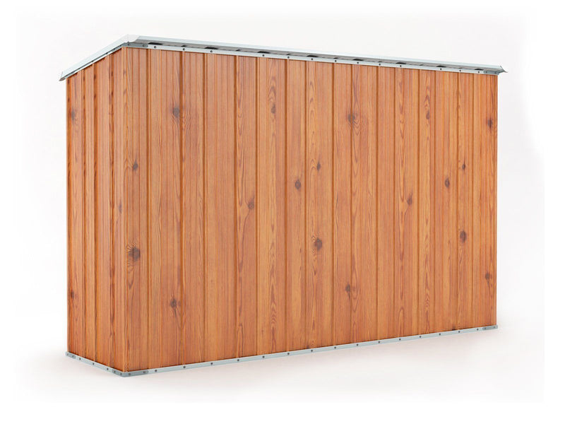 Casetta Box da Giardino in Lamiera di Acciaio Porta Utensili 307x100x192 cm Enaudi Legno-3