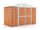 Casetta Box da Giardino in Lamiera di Acciaio Porta Utensili 327x155x217 cm Enaudi Legno