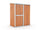 Casetta Box da Giardino in Lamiera di Acciaio Porta Utensili 155x100x192 cm Enaudi Legno