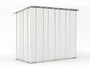 Casetta Box da Giardino in Lamiera di Acciaio Porta Utensili 174x100x174 cm Enaudi Bianca-3