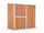 Casetta Box da Giardino in Lamiera di Acciaio Porta Utensili 174x100x174 cm Enaudi Legno