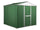 Casetta Box da Giardino in Lamiera di Acciaio Porta Utensili 275x175x215 cm Enaudi Verde