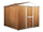 Casetta Box da Giardino in Lamiera di Acciaio Porta Utensili 275x175x215 cm Enaudi Legno
