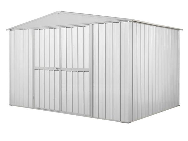Casetta Box da Giardino in Lamiera di Acciaio Porta Utensili 360x175x215 cm Enaudi Bianco online