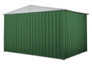 Casetta Box da Giardino in Lamiera di Acciaio Porta Utensili 360x175x215 cm Enaudi Verde-3