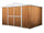 Casetta Box da Giardino in Lamiera di Acciaio Porta Utensili 360x175x215 cm Enaudi Legno