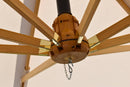 Ombrellone da Giardino Decentrato 2,5x3,5m in Legno Telo in Acrilico Danieli Tokio Ecrù-8
