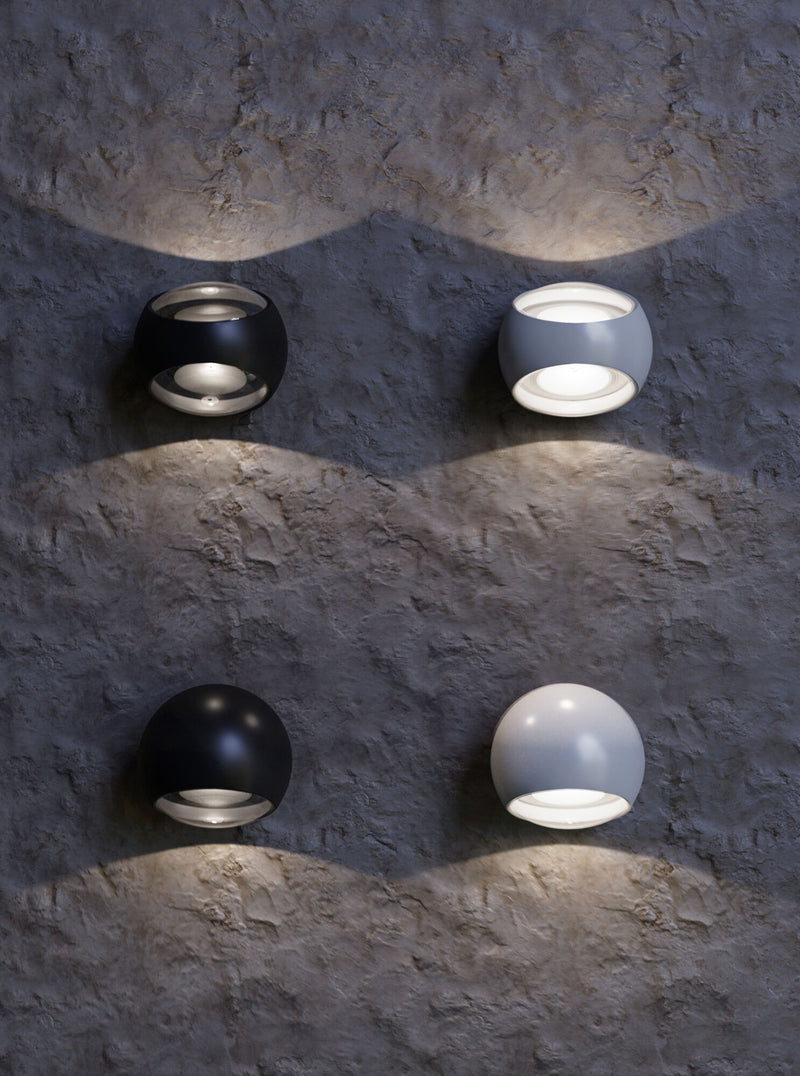 Lampada da parete Outdoor in Alluminio Stream Nero-2