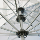 Ombrellone da Giardino Giove 5x5 m in Alluminio Bianco-4
