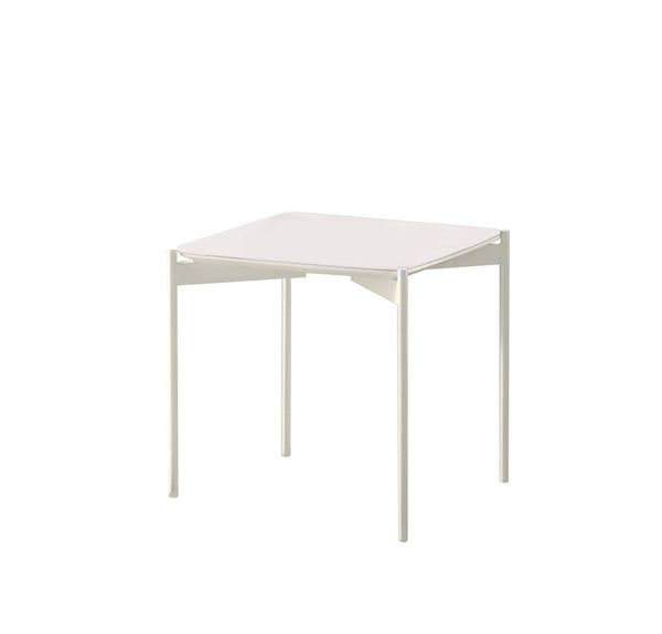 Tavolino 45x45xH45 cm in Ceramica e Metallo Ivy Bianco online