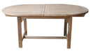 Tavolo Ovale Allungabile da Giardino 240x120 cm in Legno Teak Vorghini Alicudi-1