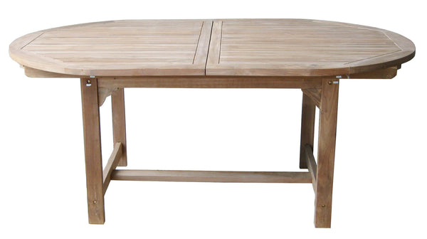 Tavolo Ovale Allungabile da Giardino 240x120 cm in Legno Teak Vorghini Alicudi prezzo