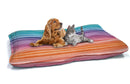 Cuscino Imbottito per Cani e Gatti 60x100 cm in Microfibra Rainbow -1