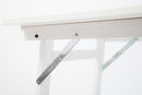 Tavolo Pieghevole Salvaspazio 70x100x71,5 cm Party in Legno e Laminato Bianco-5
