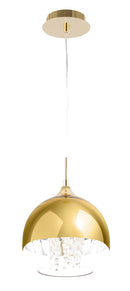 Lampada pendente Pendant in Metallo Fermi Oro